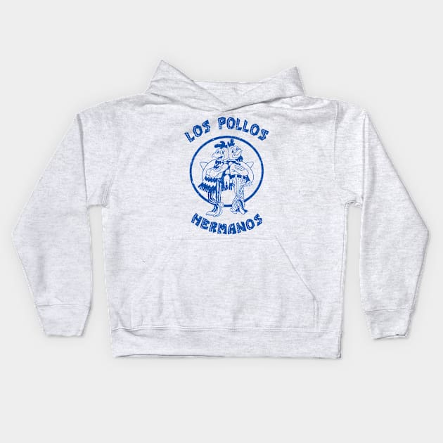 Los Pollos Hermanos Distressed Kids Hoodie by Shirleyy Shop Arts